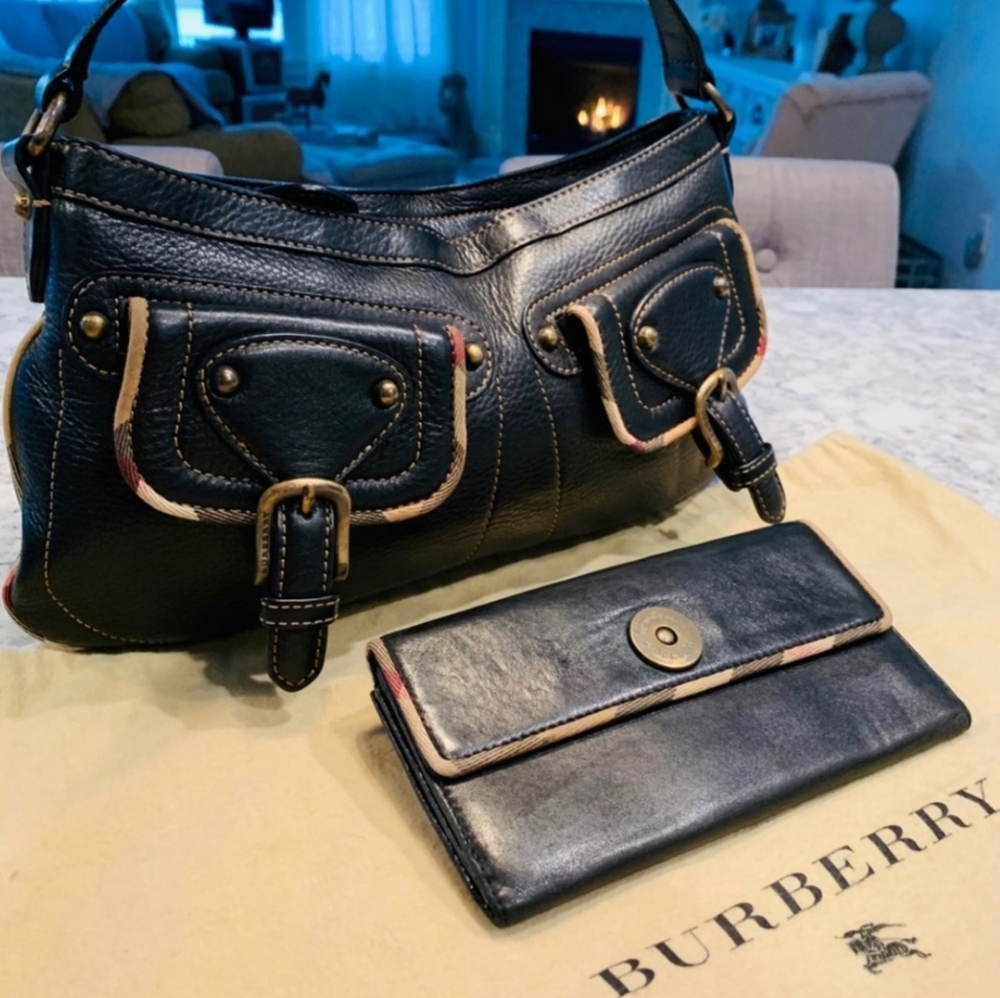 Authentic Burberry bag and wallet
